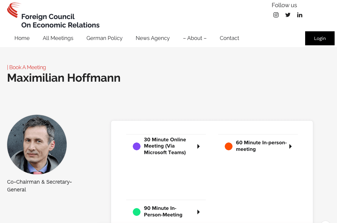 Maximilian Hoffmann - Foreign Council On Economic Relations