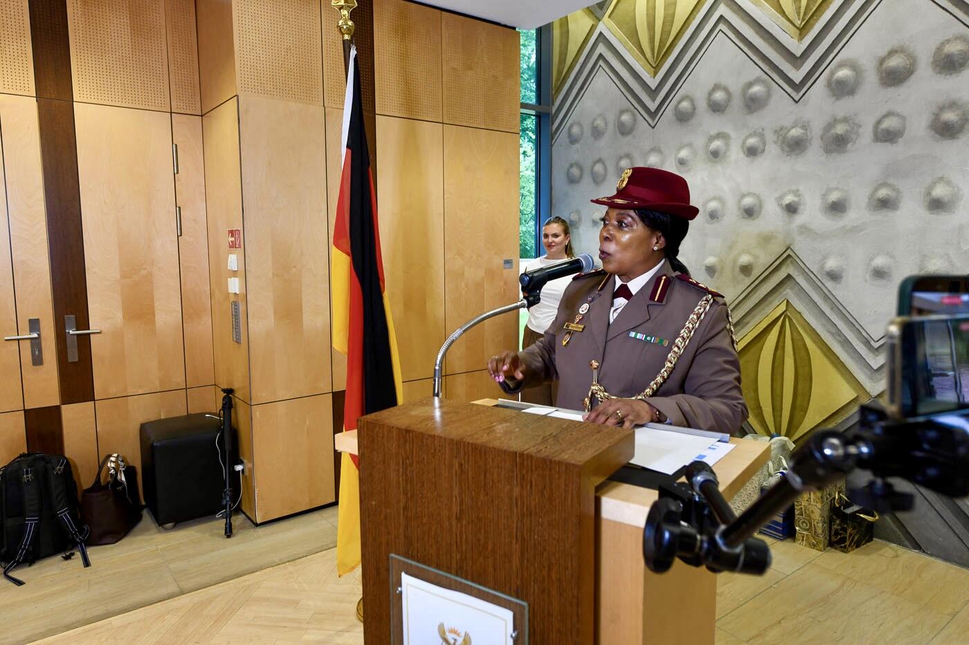 Farewell Reception for the Chair of the Foreign Army Attachés Association, Tsholofelo Violet Lesejane-Ramapulane (South-Africa)